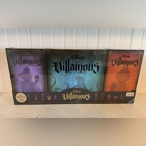 Disney Villainous Bundle Game W/ Expansions & Exclusive Lorcana Card
